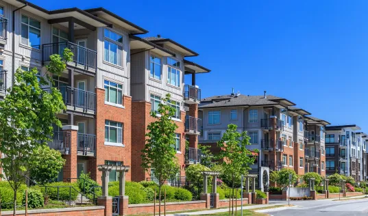 image of apartment buildings