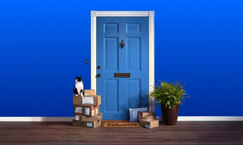 Address pins in a city